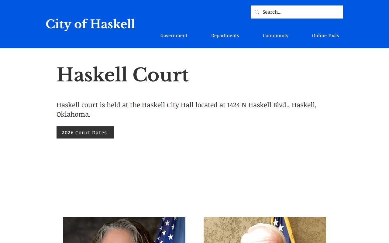 Haskell Municipal Court official source